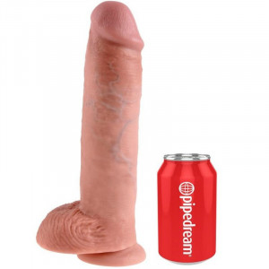 Dildo Realista King Cock Com Bolas 28 Cm