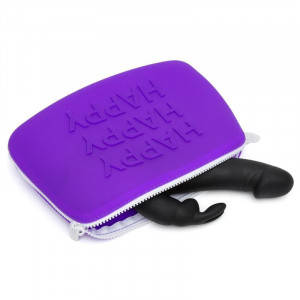 Estojo De Armazenamento De Coelho Feliz Roxo Grande