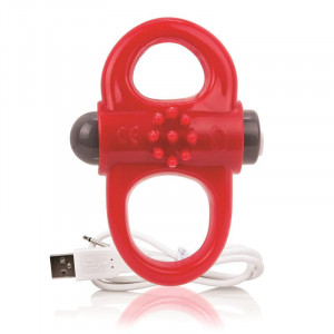 Gritando O Anel Recarregável E Vibrante Yoga Vermelho