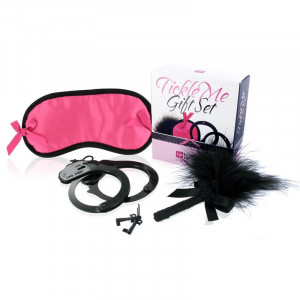 Kit Loverspremium Tickle Me Gift Set Color Cor Rosa/Preto