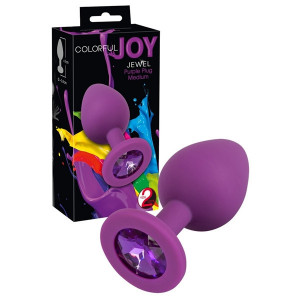 Plug Anal Joy Silicone Roxo
