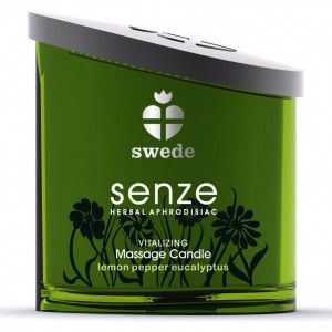 Vela de Massagem Swede Senze Vitalizing aroma Limão, Pimenta e Eucalipto