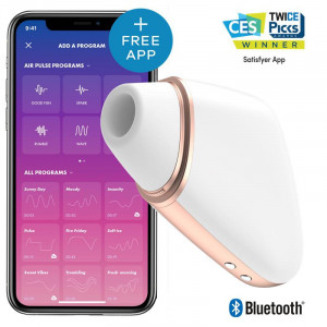 Satisfyer Connect - Love Triangle Branco / Ouro
