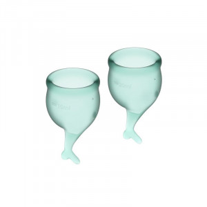 Satisfyer Feel Secure Menstrual Cup Dark Green 15 + 20Ml