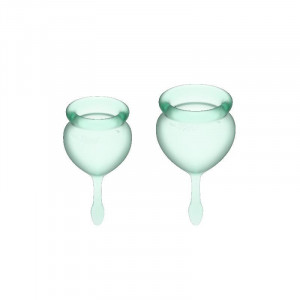 Satisfyer Sinta-Se Boa Copo Menstrual Verde Claro 15 + 20Ml
