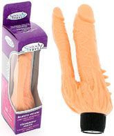 Vibrador Dupla Penetração Neon Cor Pele