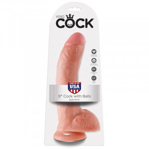 Dildo Realista King 9 &Quot;Com Esferas 22,9 Cm