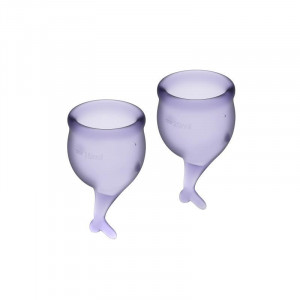 Satisfyer Feel Secure Menstrual Cup Roxo 15 + 20Ml