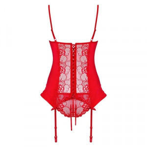 Corpete e Tanga Heartina Vermelho S/M