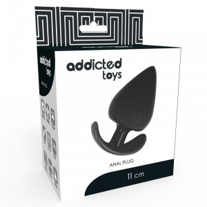 Plug Anal Addicted Toys Preto 11 Cm