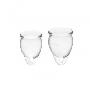 Satisfyer Sente-Se Confiante Menstrual Cup Clear 15 + 20Ml
