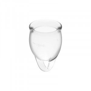 Satisfyer Sente-Se Confiante Menstrual Cup Clear 15 + 20Ml