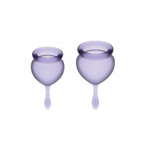 Satisfyer Sentir Bom Menstrual Cup Roxo 15 + 20Ml