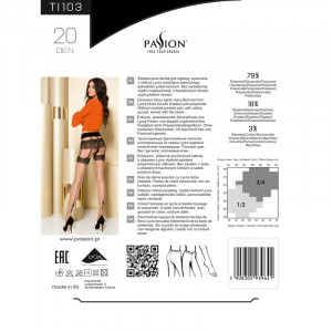 Collants Passion TI 103 Preto / Cinza