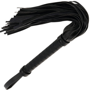 Darkness Chicote Preto 42Cm Couro
