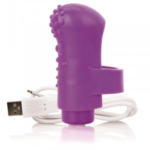 Gritando O Recarregável Finger Vibe Fing O Roxo