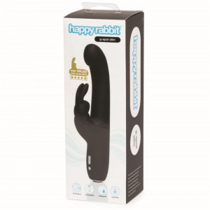 Happyrabbit Slimline G-Spot Recarregável Preto