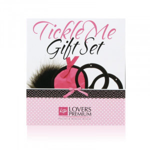 Conjunto Loverspremium Tickle Me Gift Set Color Cor Rosa/Preto