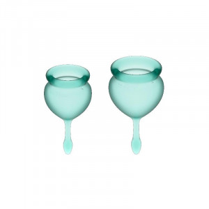 Satisfyer Sinta-Se Bom Menstrual Cup Dark Green 15 + 20Ml