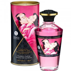 Shunga Aphrodisiac Aquecimento Óleo De Framboesa Sentimento 100 Ml