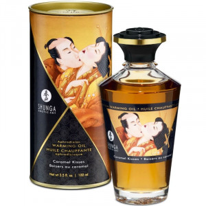 Shunga Aphrodisiac Warming Oil Caramel Kisses 100 Ml