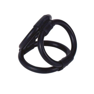 Tri Ring Cock Cage Preto