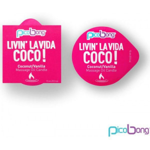 Vela Massagem PicoBong Coco/Baunilha