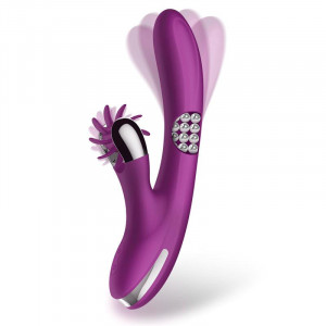 Vibrador Finger com Bolas Giratórias 360º com Roda Estimuladora Nº Three