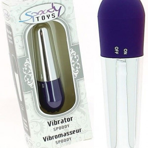 Vibrador Estimulado Spoody Prazer Marinho / Prata