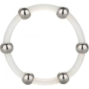 Calex Steel Beaded Silicone Ring Xl