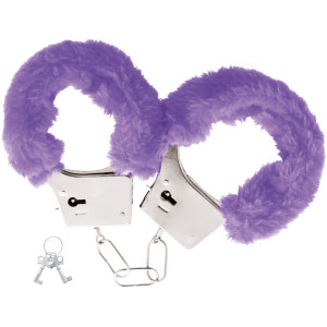 Darkness Pleasure Furry Handcuffs Purple