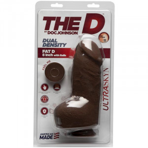 Doc Johnson Fat D 14Cm Com Esferas -Ultraskyn Brown