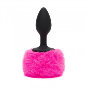 Plug De Coelho Feliz Não Vibrante Pequeno Preto / Rosa