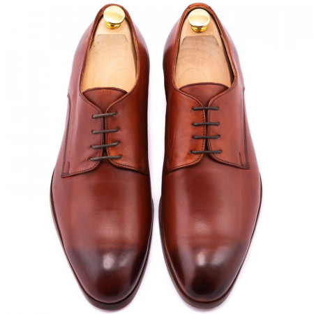 Pantofi barbat piele patinata coniac