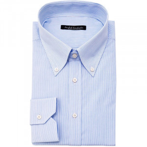 Camasa smart-casual cu dungulite albastre