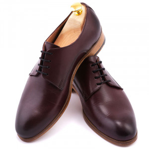 Pantofi derby burgund
