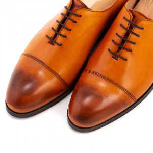 Pantofi coniac captoe