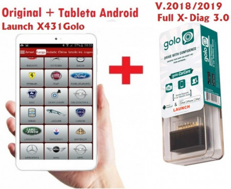 Testere Multimarca > Kit Launch X431 Golo Profesional + Tableta full software 2022 update