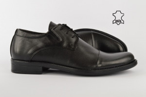 Kožne elegantne muške cipele 307 crne