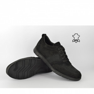 Kožne muške cipele 2002-1CR crne