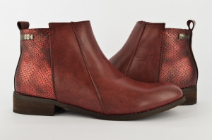 Ženske duboke cipele LH85604-CR bordo