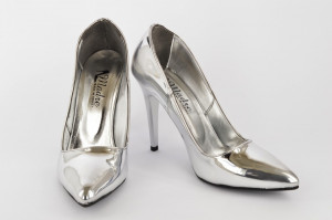 Ženske cipele na štiklu - Salonke 5010-S srebrne