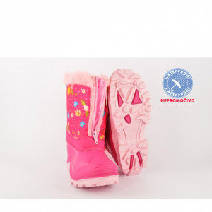 NEPROMOČIVE gumene dečije čizme 00519-R roze