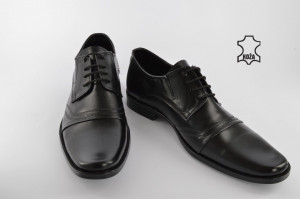 Kožne elegantne muške cipele 313 crne