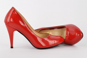 Ženske cipele na štiklu - Salonke 1310-CR crvene