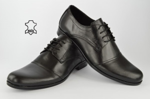 Kožne elegantne muške cipele 417 crne