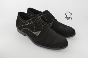 Kožne muške cipele 010-C crne