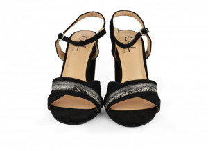 Ženske sandale na štiklu LS53012CR crne