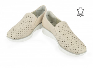 Kožne ženske espadrile 2652BE bež