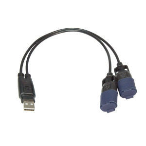 OptiMATE O-110 USB Y-elosztó kábel, időjárásálló csatlakozórendszerrel